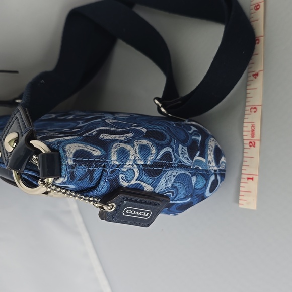 NWT Coach Blue Patterned Crossbody Bag - Picture 10 of 10